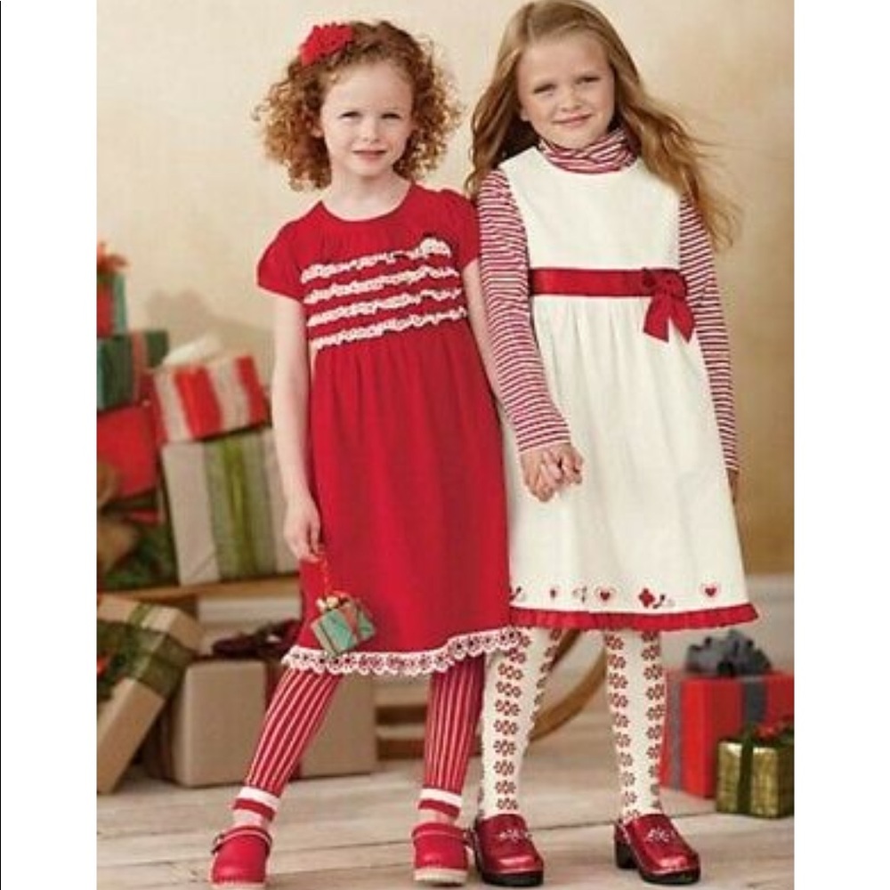 Hanna Andersson Red Ruffled Eyelet Dress